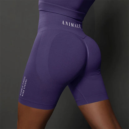 2025 ANIMALU Women Seamless Shorts for Women Push Up Booty Workout Leggings Fitness Sports Short Gym Clothing Yoga Shorts