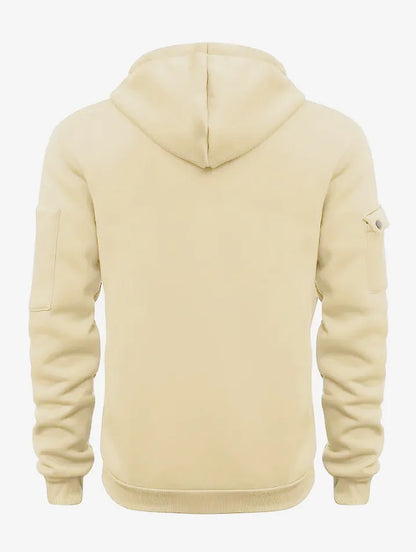 2025 New Men's Keep Warm Hoodie Streetwear Jacket Long Sleeve Sweatshirts Zipper Hooded Pullover Male Running Hooded Sweatshirt
