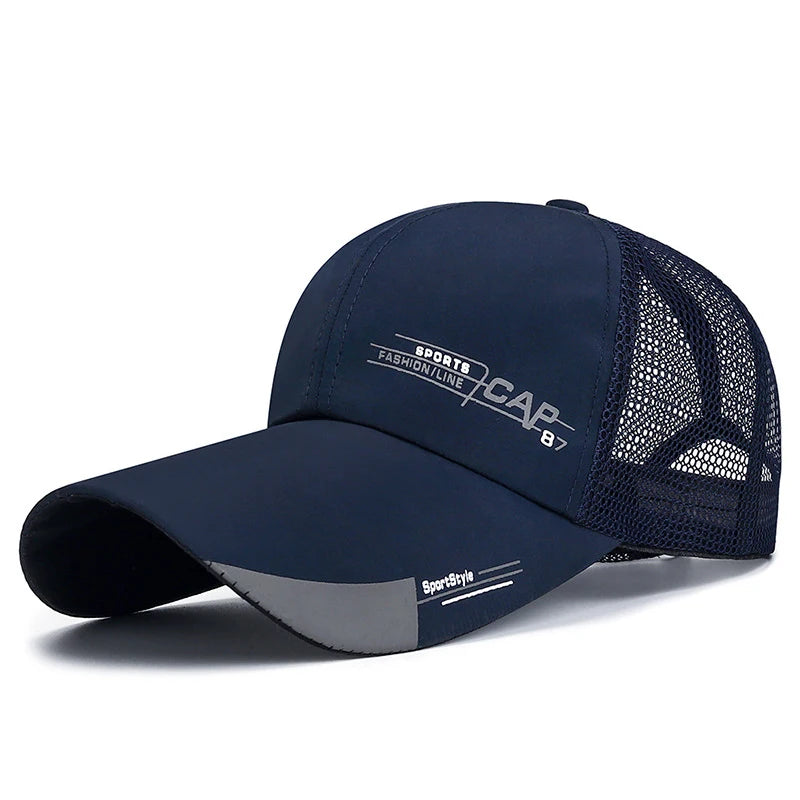 Baseball Cap Mens Mesh Sun Hat Outdoor Sports Golf Sunshade Caps Four Seasons Adjustable Hip-Hop Hats for Men Baseball Cap