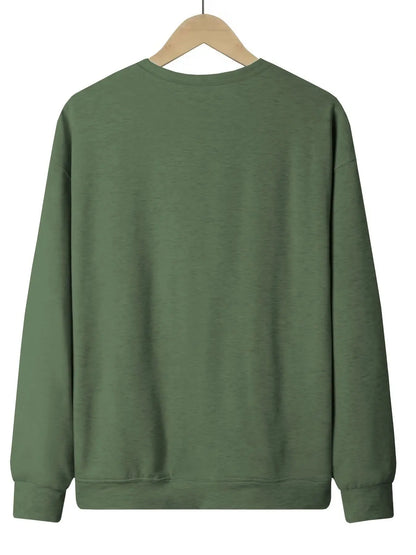 Women's Autumn and Winter Loose Casual Comfortable Letter Printed Thick Long-Sleeved Round Neck Hoodie Pullover