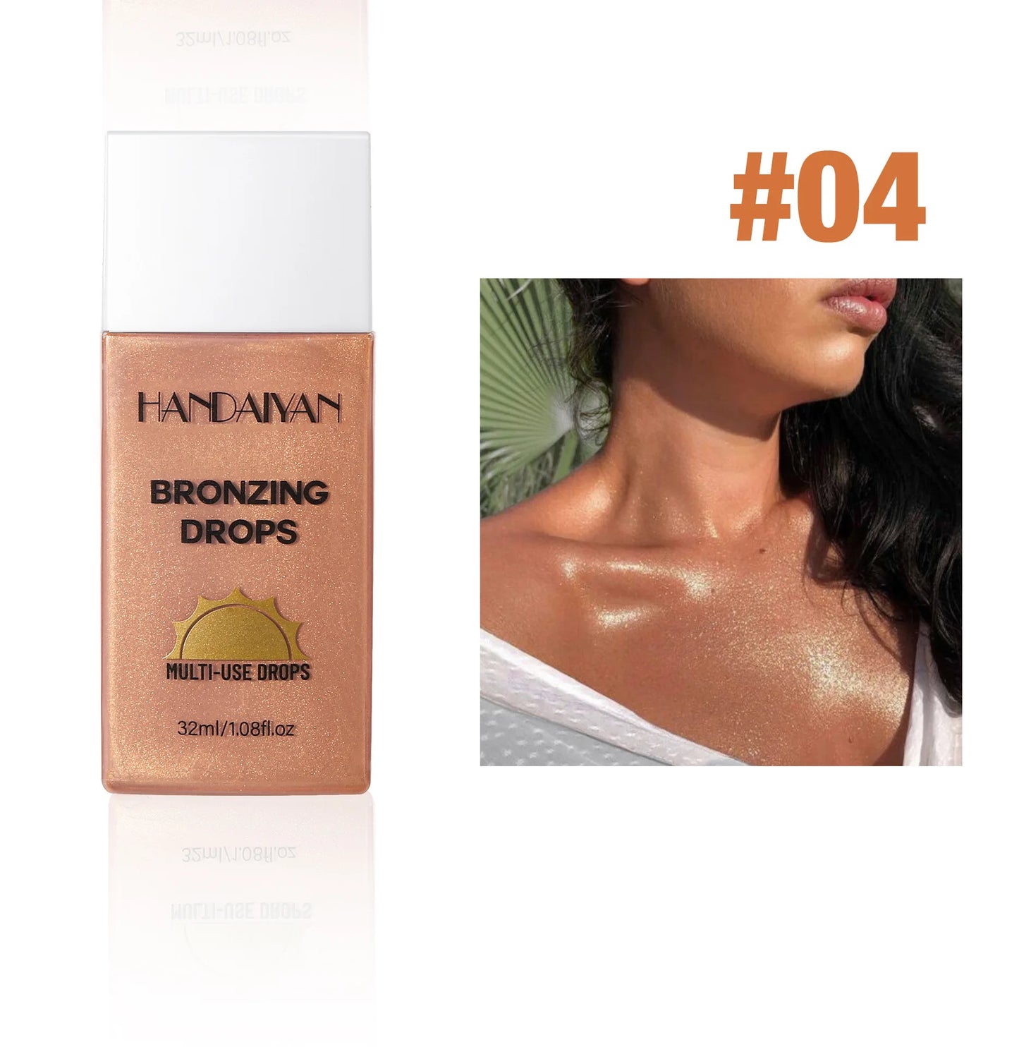 Matte Bronzer Liquid Makeup Waterproof Tanning Cream Body Oil Control Moisturizer Pearlescent Shine For Silky Skin Finish