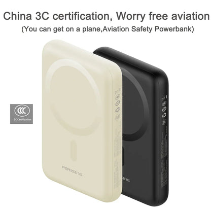 【CCC 3C Certified】10000mAh Magnetic Wireless Power Bank PD20W Fast Charging for iPhone Samsung Xiaomi Type-C External Battery