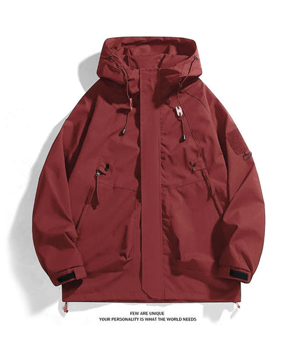 CHRLCK Unisex Outdoor Waterproof Jacket Windbreaker Coat Autumn Breathable Fishing Camping Windproof Jackets Men Women Clothing