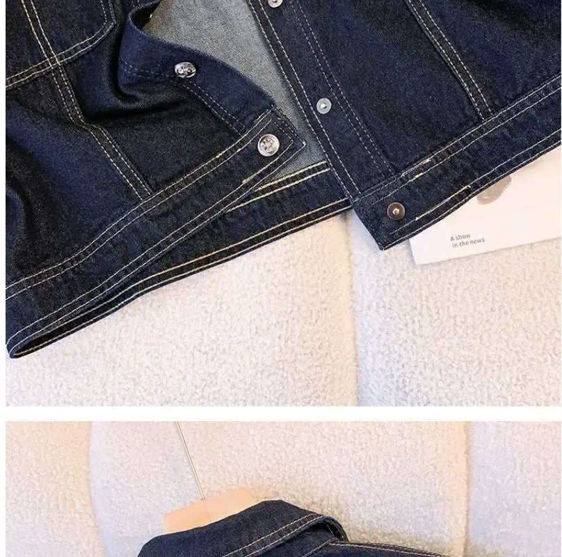 Women's Denim Jackets Streetwear Short Sleeve Summer Jean Jacket Outwear Ropa Mujer Fashion Retro Vintage Coat Cropped Tops