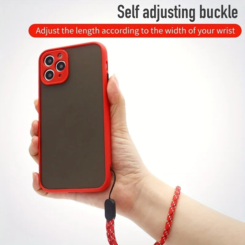 Hot Mobile Phone Straps USB Key Short Lanyard Adjustable Walkie Talkie Hand Strap Wrist Rope Audio Anti-lost Lanyard for iPhone