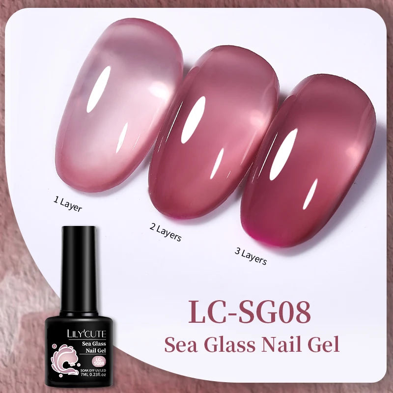 Gel Nail Polish - LILYCUTE UV Gel Varnish 7ML | Soak Off, Long Lasting Colors