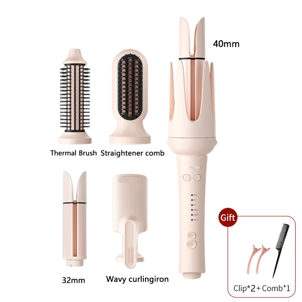 Automatic Hair Curler - 32mm Ceramic Hair Roller With Timer & Anti-Scald Design