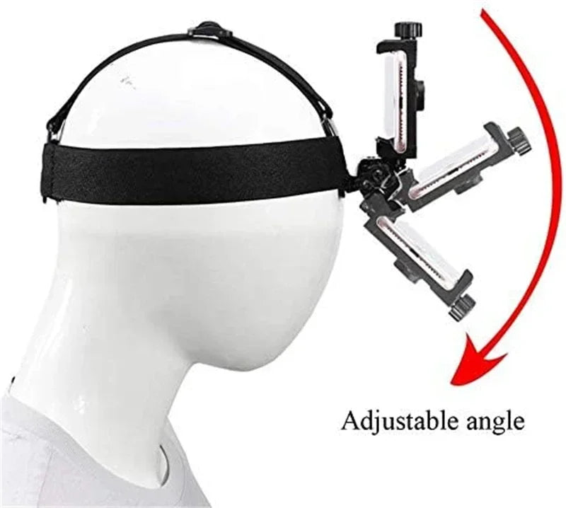 2 in 1 Mobile Phone Chest Strap Harness Stand Head Strap Holder Kit for IPhone GoPro POV Vlog Selfie Stick Tripod Bracket Mount