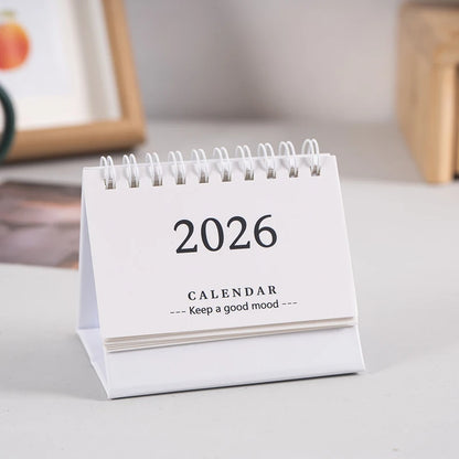 2026 Mini Desk Calendar Desktop Notepad Ornament Cute Simple Calendar,Christmas New Year Gift, Daily Planner Table Calendar