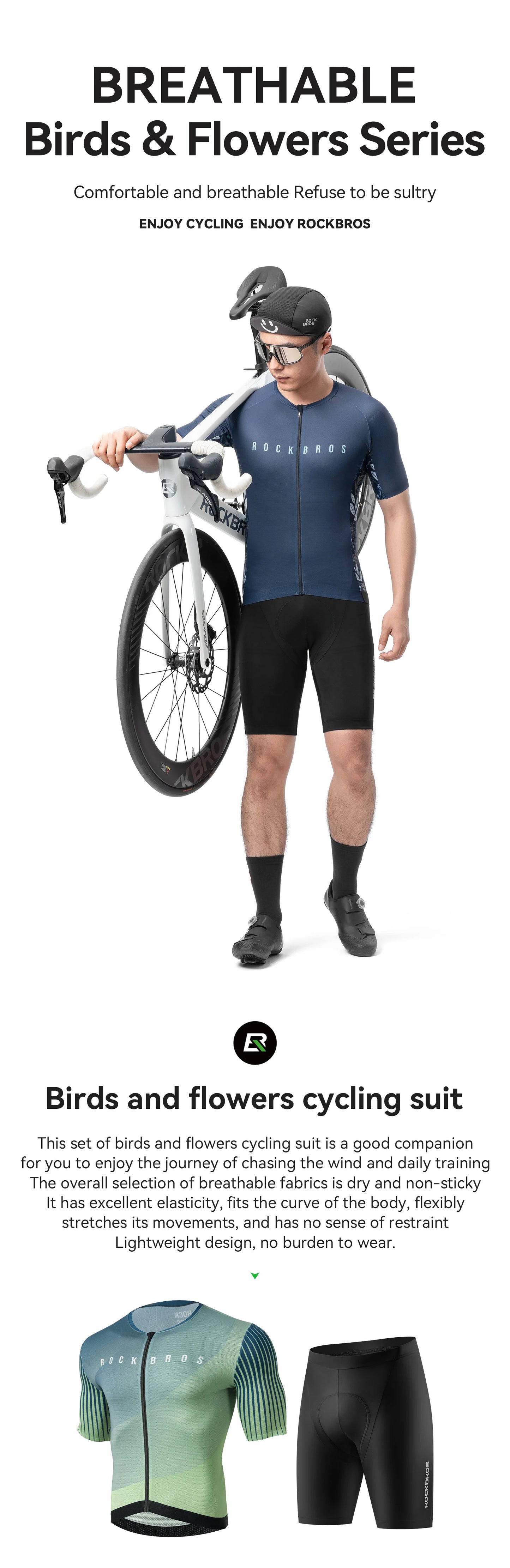 Men's Summer Cycling Jersey – Breathable Quick-Dry Bike Top