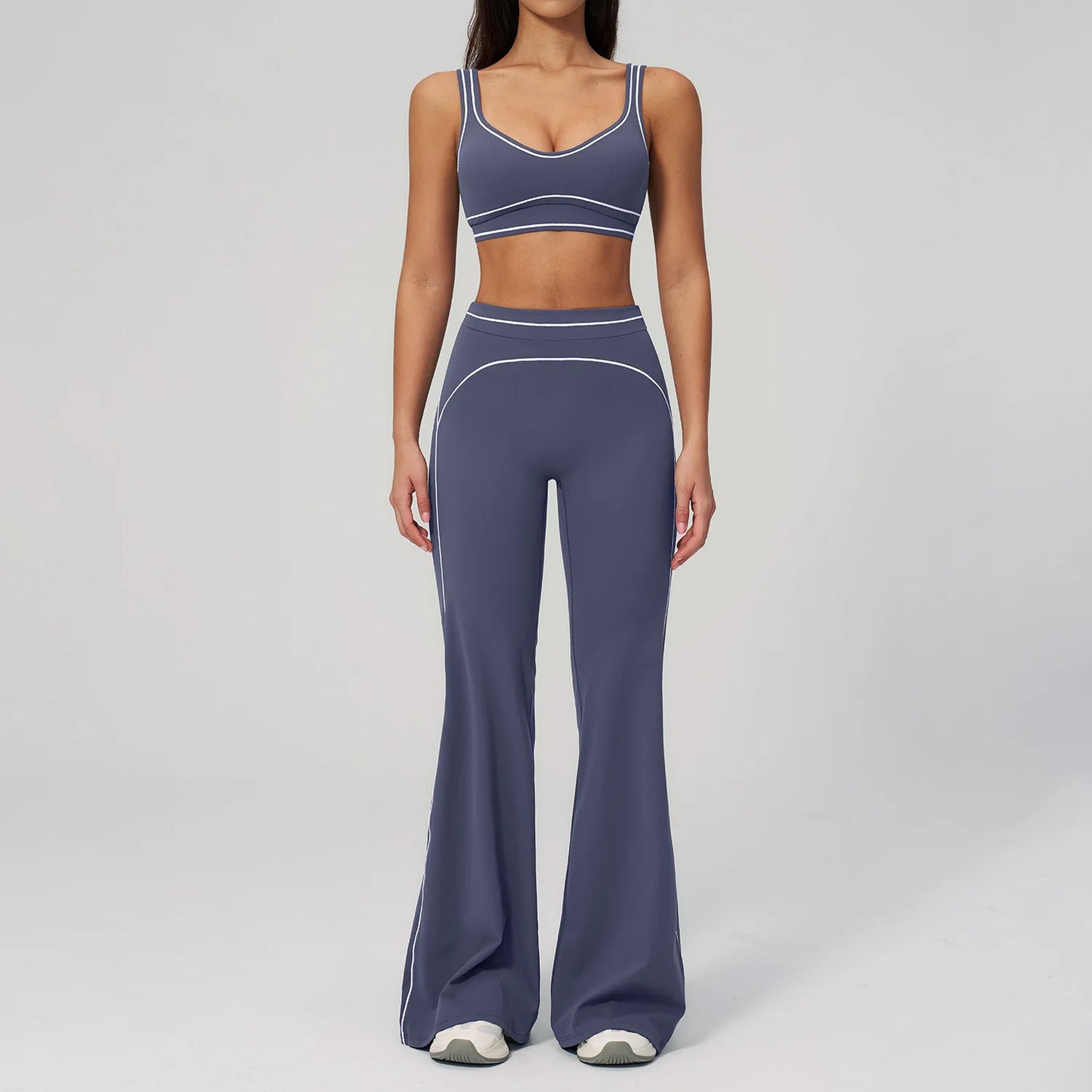 Fitness Suit 2PCS Yoga Set Women's Tracksuit Sports Outfits Gym Running Push Up Sportswear Legging Athletic Wear Workout Clothes
