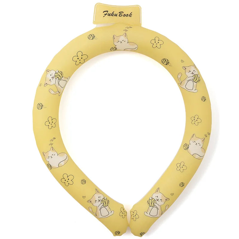 Hot! Japanese summer 28° heatstroke prevention cooling ice collar outdoor sports ice neck cooling ring cartoon PCM neck ring