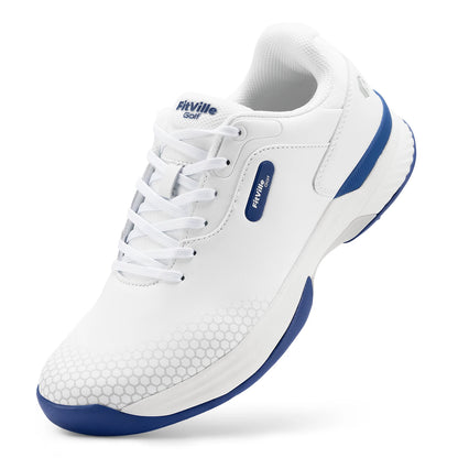 FitVille Wide Men's Golf Shoes Non-Slip Wear-Resistant Comfortable Pickleball Sports Shoes Suitable for Swollen Feet Relieve Toe