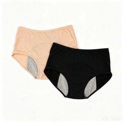 2PCLeak Proof Menstrual Period Panties Women Underwear Physiological Pants Cotton Health Seamless Briefs High Waist  Dropshiping