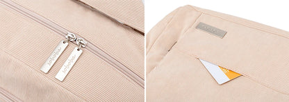 Soboba Large Capacity Diaper Backpack for Mom with Soft Corduroy Fabric and Convenient Design