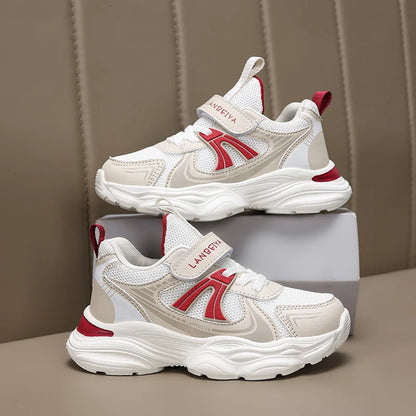 New Boy Girl Shoes Hot Selling Breathable Children Sneakers Comfort Soft Running Shoes Classic Simple Color Blocked Casual Shoes