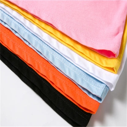 Summer Boy Girl Red T-shirt+Shorts Two-piece Set Kids Brand Clothing Fashion 3-12Yrs Sports Short-sleeved Casual Black Set