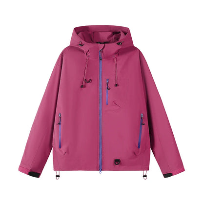 Unisex Hiking Jacket Waterproof Autumn Windbreaker Ourdoor Hooded Coats Women New Jacket Men Fishing Camping Climbing Coats