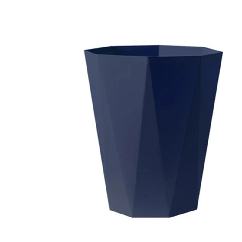 Large Plastic Trash Can - Multi-Purpose Open Basket for Bathroom Kitchen Office