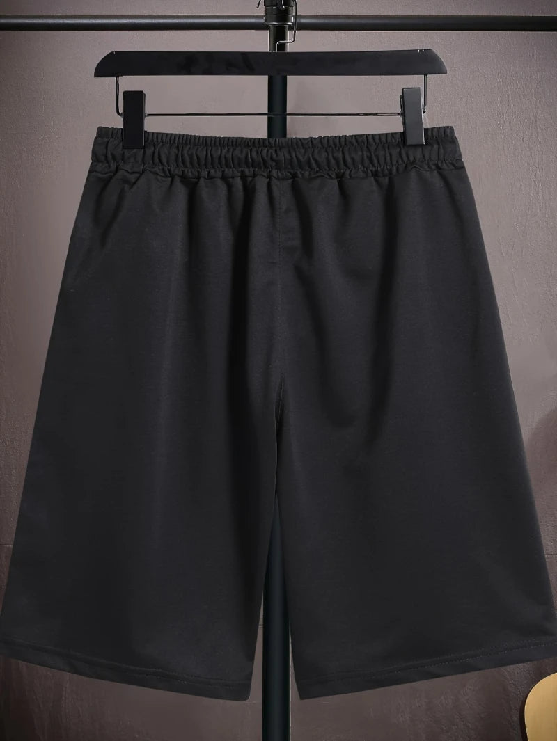 Men'S Summer New Loose-Fit Casual Sports Shorts, Gym Shorts with An Elastic Waistband - Adjustable Drawstring for Comfort,