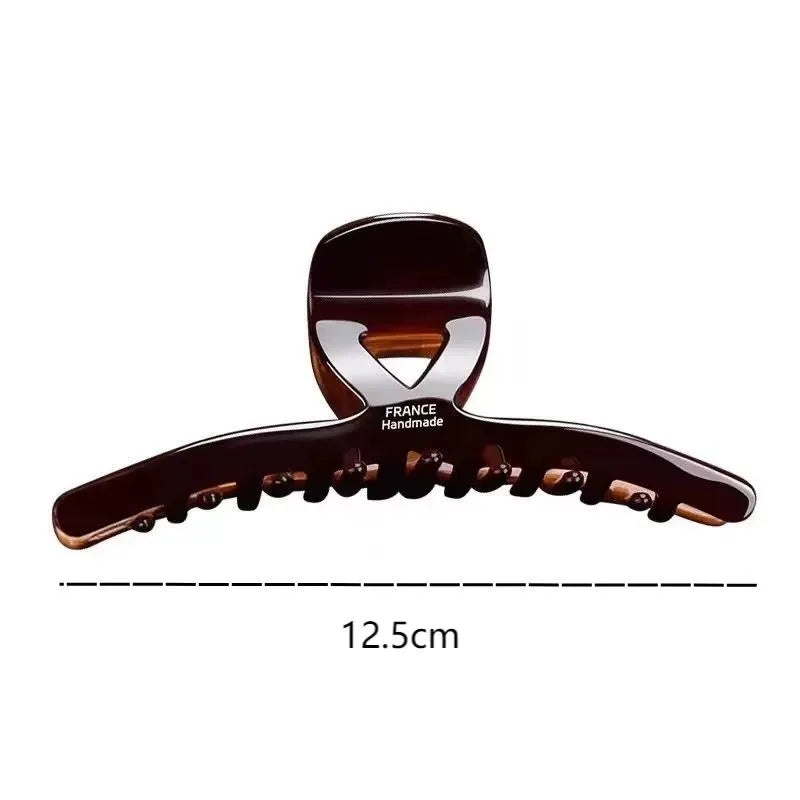 2026 Korean Series Acetic Acid Hair Claws for Women High-End Large Shark Clip Back of Head Hair Volume Multiple Accessory Gift