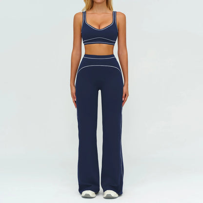 Fitness Suit 2PCS Yoga Set Women's Tracksuit Sports Outfits Gym Running Push Up Sportswear Legging Athletic Wear Workout Clothes
