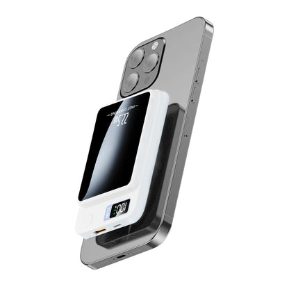 2-in-1 Wireless Magnetic Power Bank Fast Charging Portable PD 22.5W 10000mAh LED Power Display for iPhone 17/16/15/14 Samsung