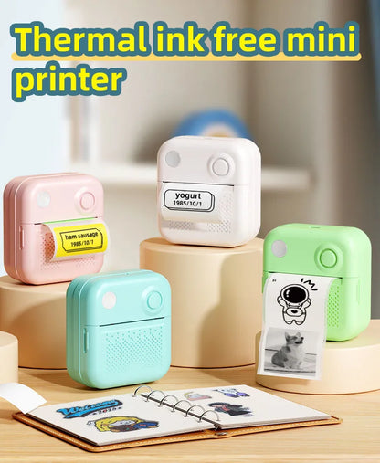 Dolewa D3 Portable Printer Thermal Paper Stickers Paper Mini Printers Labels Maker Printer for Error Printing Photo Printing