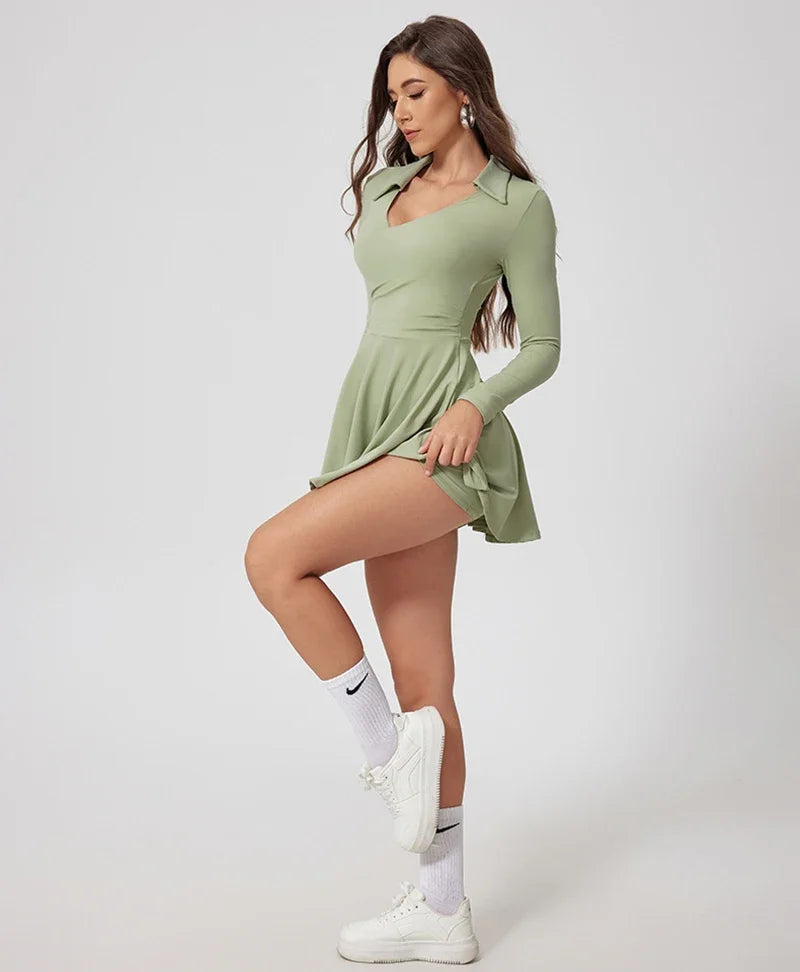 Women's Sports Dress – Golf & Tennis Dress with Built-In Shorts