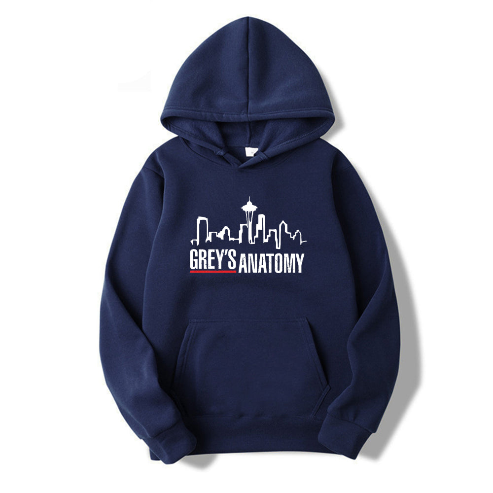 Grey's Anatomy Hoodie Grey Sloan Memorial Hospital Hoodies Women Long Sleeve Pullovers Casual Tops Tv Show Inspired Sweatshirt