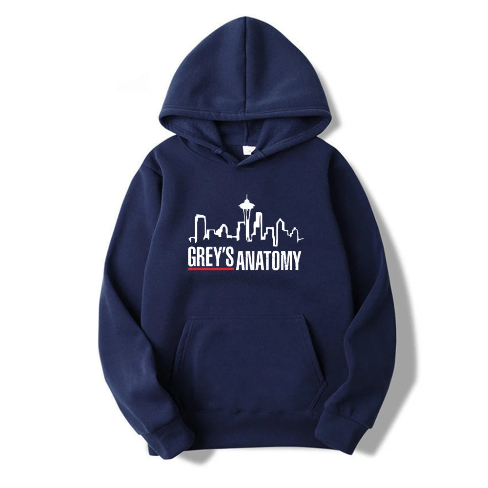 Grey's Anatomy Hoodie Grey Sloan Memorial Hospital Hoodies Women Long Sleeve Pullovers Casual Tops Tv Show Inspired Sweatshirt