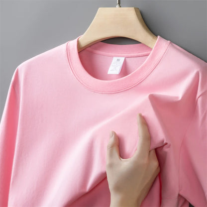 Men's Oversized T-Shirt - Cotton Round Neck Summer Casual Tee | Breathable Short Sleeve
