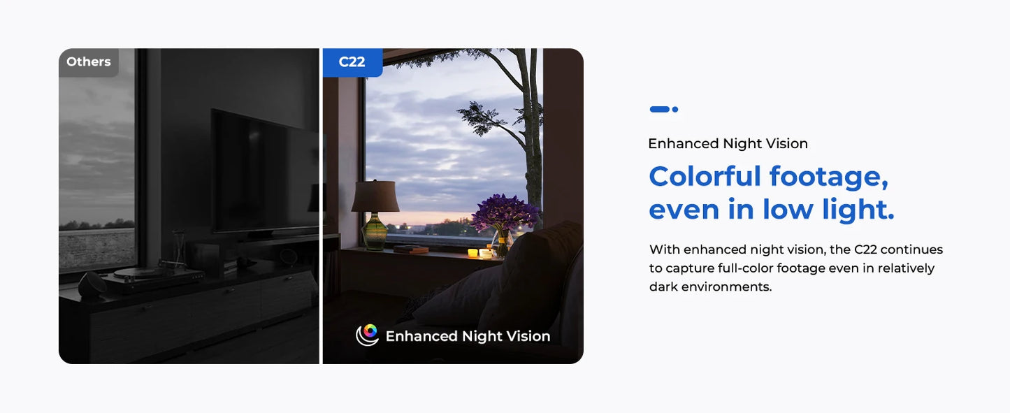 IMILAB WiFi 6 Indoor Baby Monitor Camera with AI Detection Night Vision 2-Way Audio 360° PTZ for Child Safety C21/C22