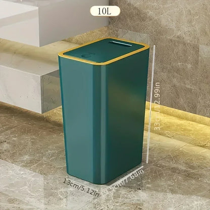 Odor Proof Trash Can - Modern Leakproof Kitchen  Bathroom Bin