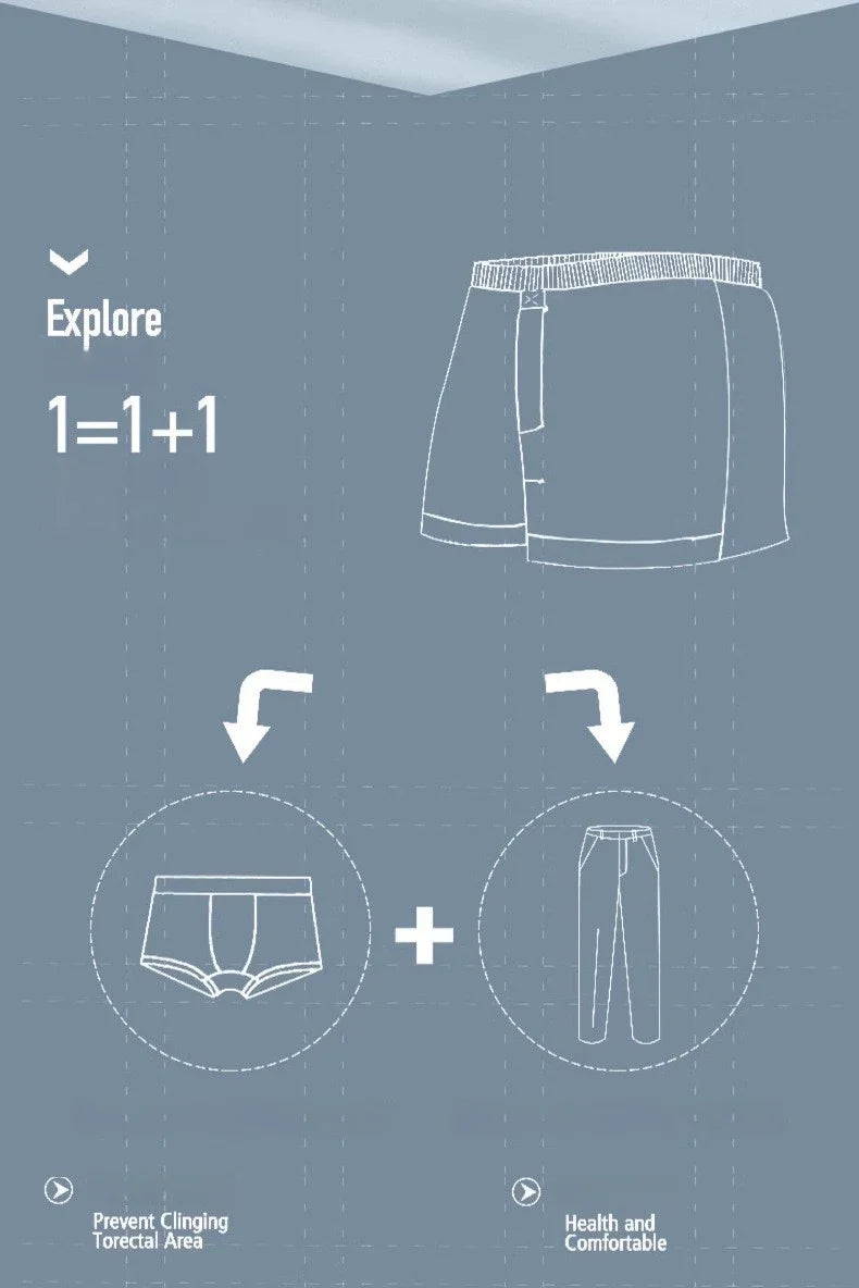 4Pack Modal Mens Aro Pants Mid-Waist Mens Underpants Loose Pajama Pants Breathable Boxers for Men