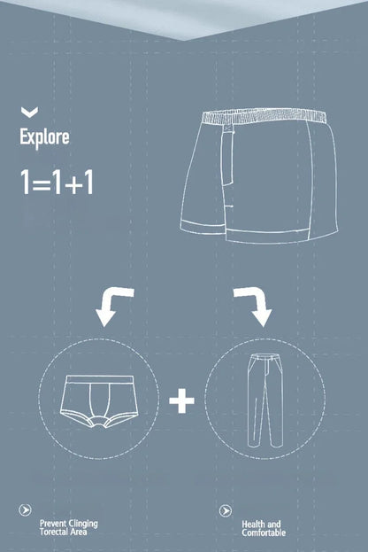 4Pack Modal Mens Aro Pants Mid-Waist Mens Underpants Loose Pajama Pants Breathable Boxers for Men