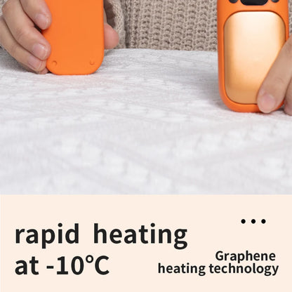 Magnetic Hand Warmer Rechargeable - 4 Colors (Orange/Pink/White/Black) Fast Heating 2-in-1 Pocket Heater for Winter Outdoor