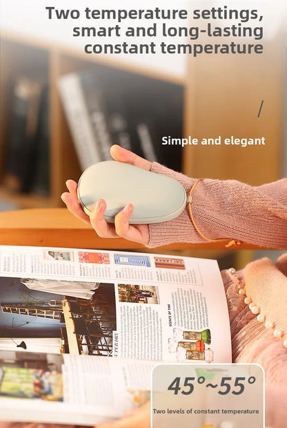 2-In-1 USB Mini Portable Charging Hand Warmer Egg Power Bank - Warm Your Hands In Winter