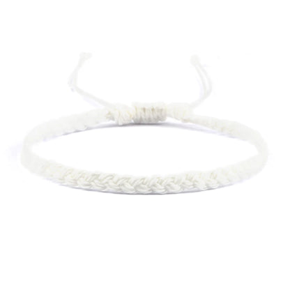 Handmade Braided Bracelets - Adjustable Waxed Thread Charm Jewelry for Men  Women