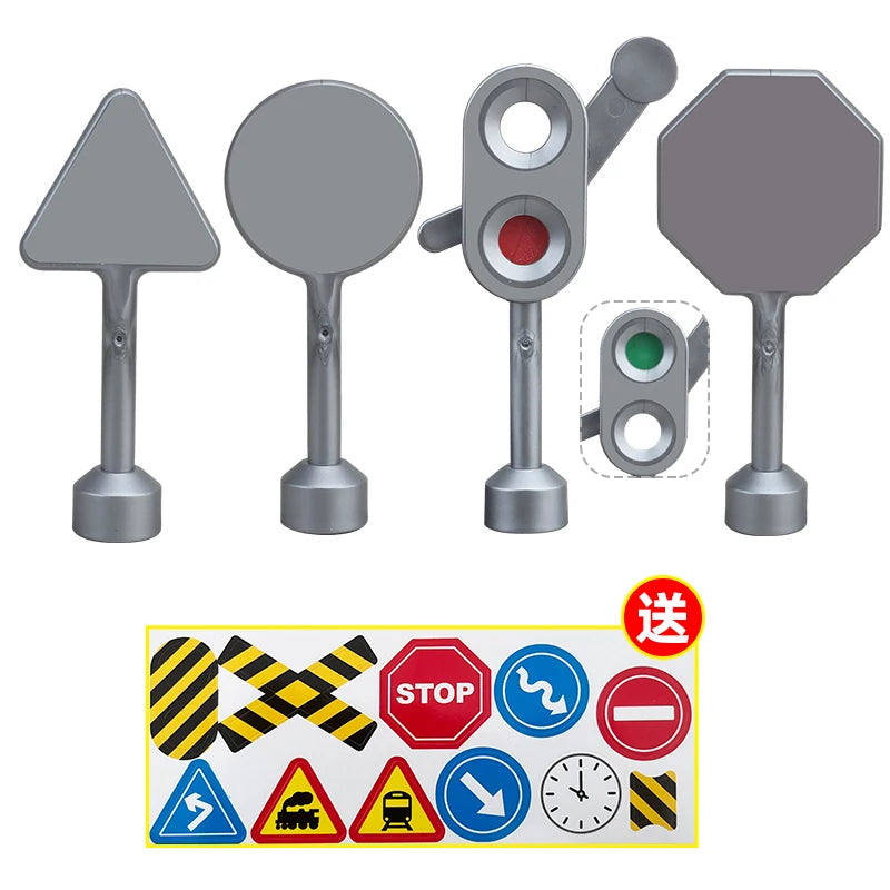 Kids Train Track Blocks – DIY Railway Toy Set With Large Plastic Bricks & STEM Gift