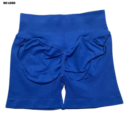 Women Sports Shorts - Low Waist Elastic Band Gym Biker Scrunch Fitness 4.5''