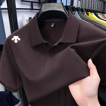 Mercerized Cotton100% Men's Summer Luxury Brand Short Sleeves Polo Shirt 25 Colors Choose From T-Shirt Business Leisure Men Top