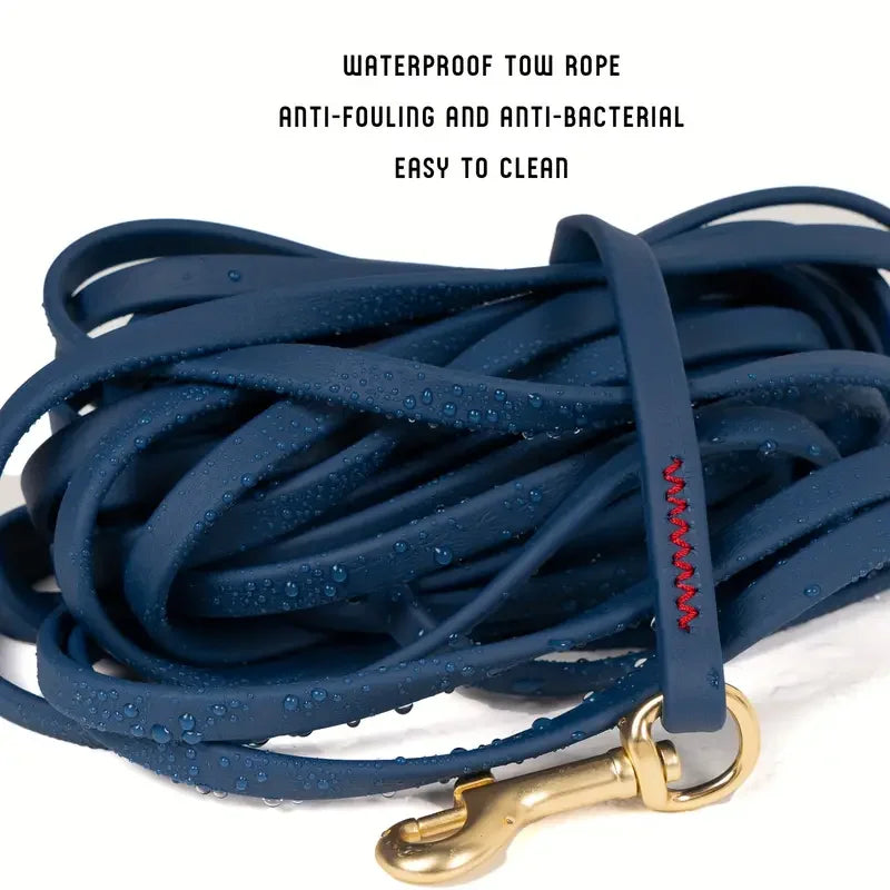 Dog Leash 5ft, 10ft, 20ft, 30ft PVC Recall Waterproof Dog Leash Beach Swimming Training Dogs Lead for Pet, Medium and Large Dogs