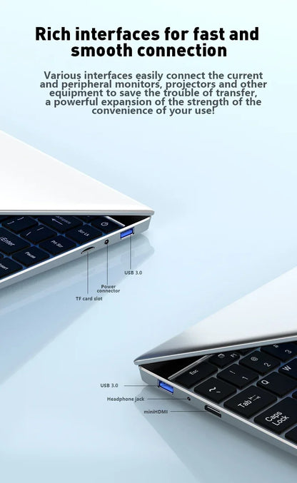 2026 14.1" Slim I9-9900 Laptop,32GB 2TB NVMe SSD,Win11 Pro,WIFI6 BT5.2 FHD Notebook for Gaming Design Office Study