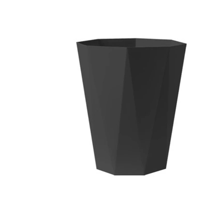 Large Plastic Trash Can - Multi-Purpose Open Basket for Bathroom Kitchen Office