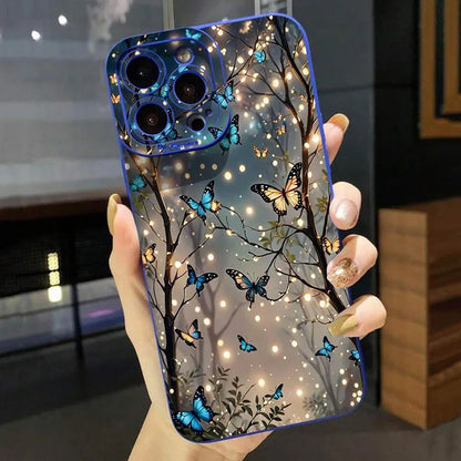 Glow In The Dark Butterfly Phone Case For Samsung Galaxy A06 A16 A55 A54 5G A53 A14 A34 A15 A35 S21 FE S25 S22 S23 S24 S26 Ultra
