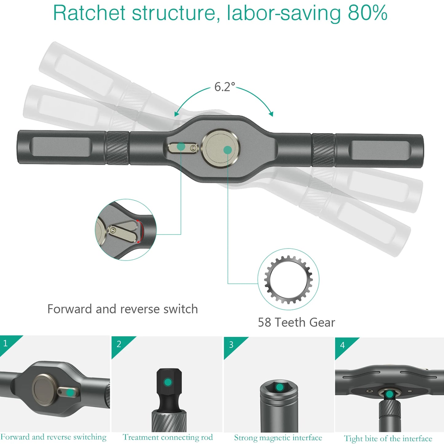Magnetic Screwdriver Set - 42-in-1 DIY Ratchet Multi-Bit Tool for Computers - ZOOMNSTORE