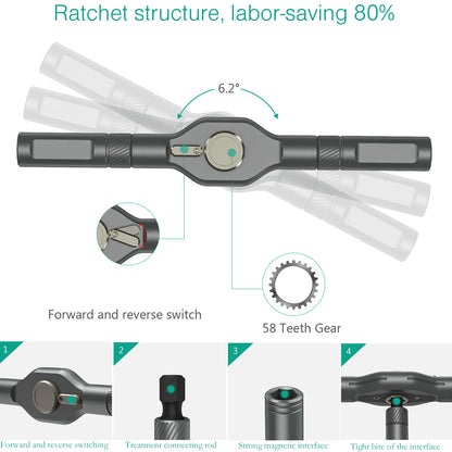 Magnetic Screwdriver Set - 42-in-1 DIY Ratchet Multi-Bit Tool for Computers - ZOOMNSTORE