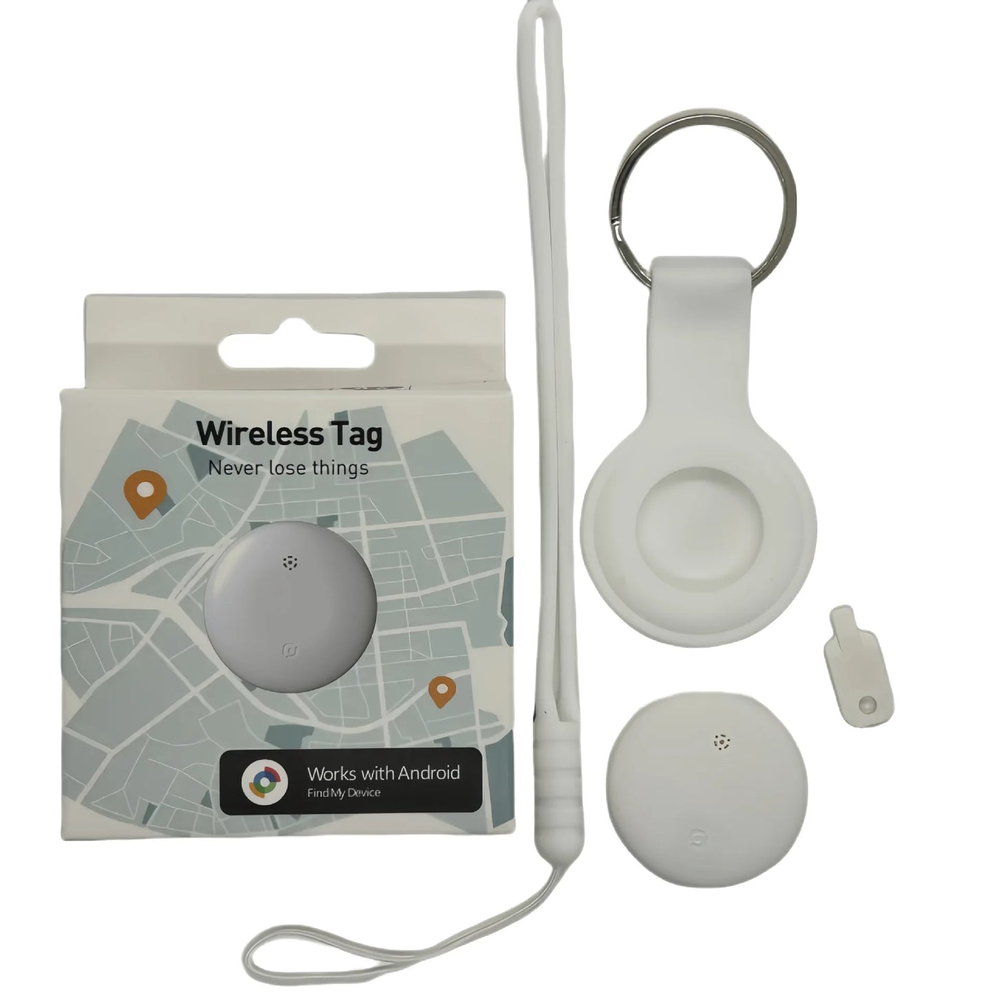 Tideboom Smart Tracker Global Positioning Works with Android Google Find My Device airtag for Kids Elderly Pet Car Tracking