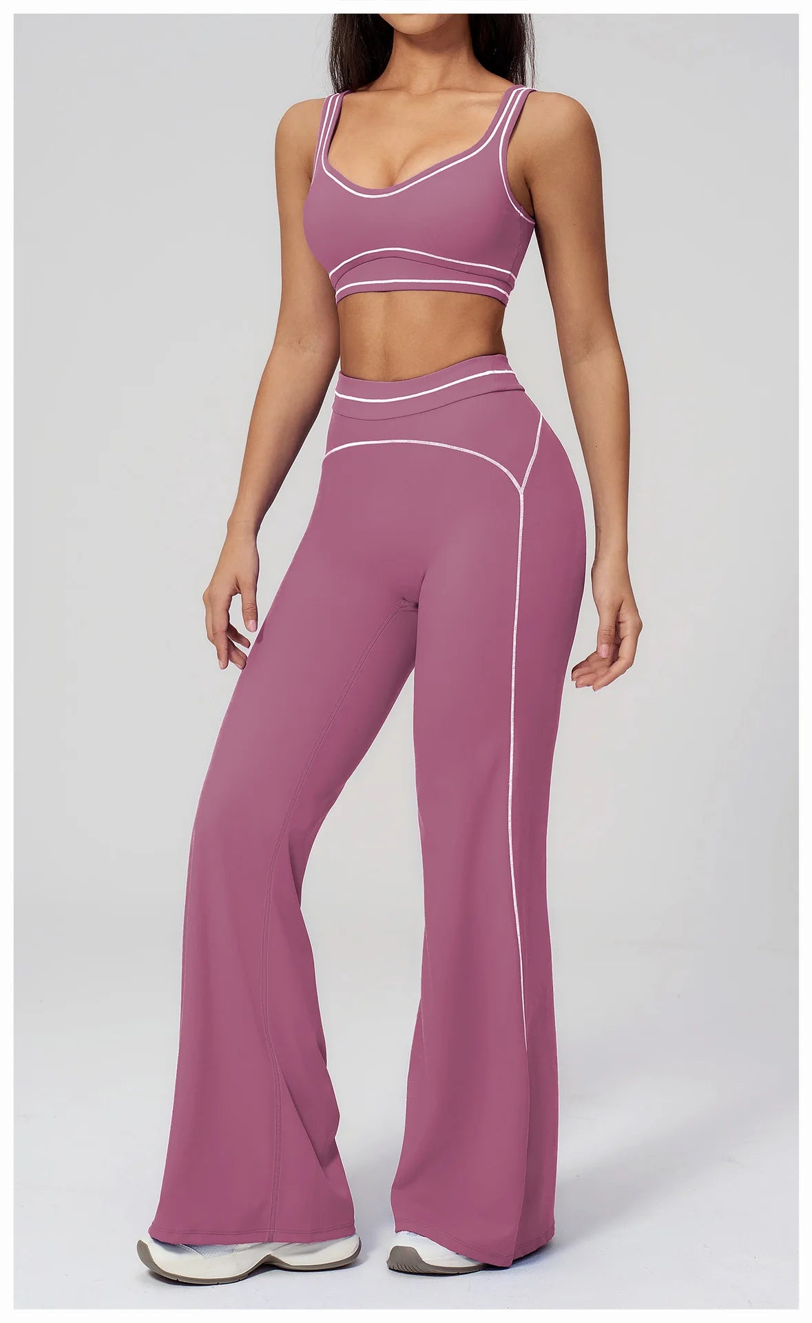 Fitness Suit 2PCS Yoga Set Women's Tracksuit Sports Outfits Gym Running Push Up Sportswear Legging Athletic Wear Workout Clothes